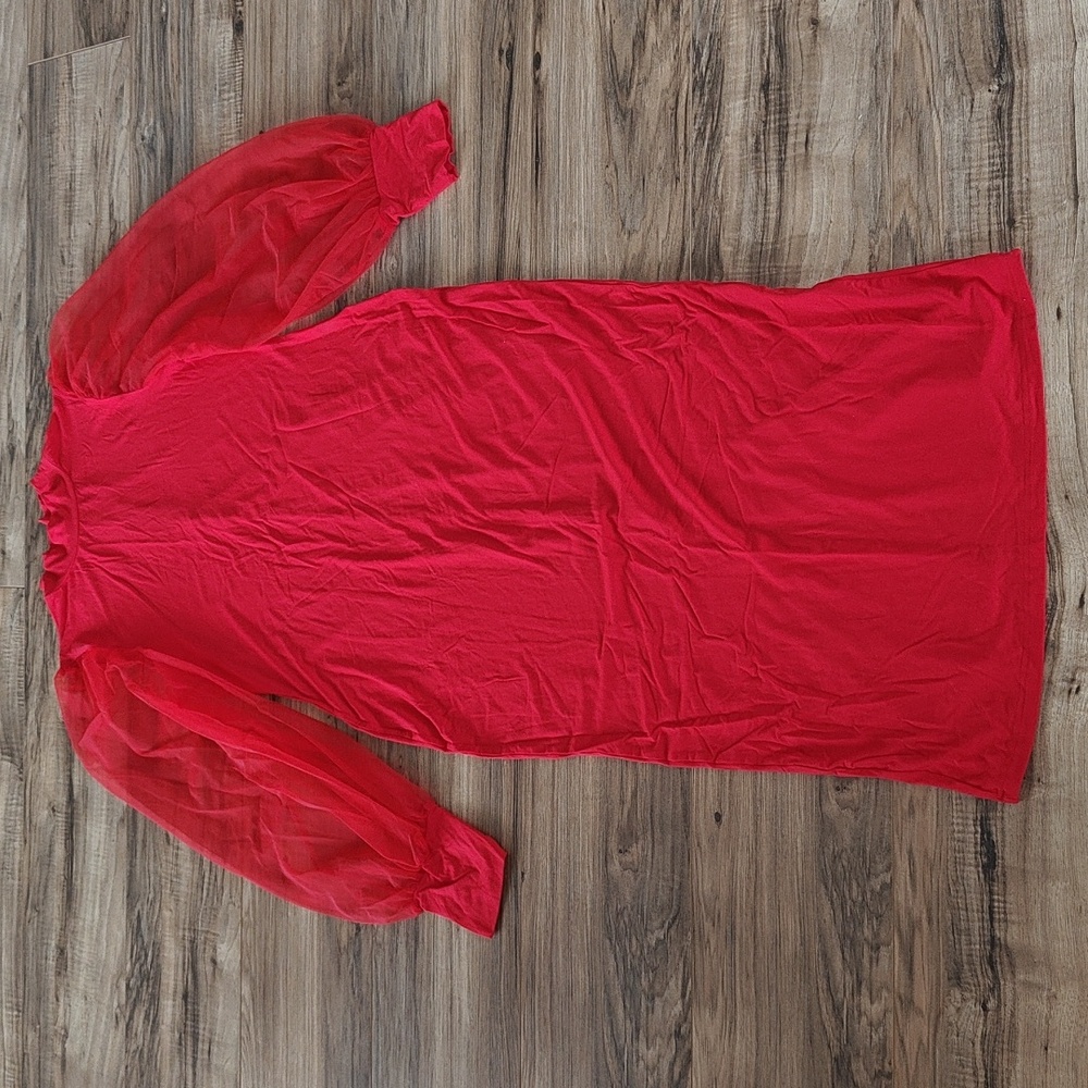 NWT Sheer sleeve dress
